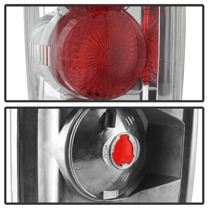 Ford Expedition 97-02 Euro Style Tail Lights - Chrome - Image 3