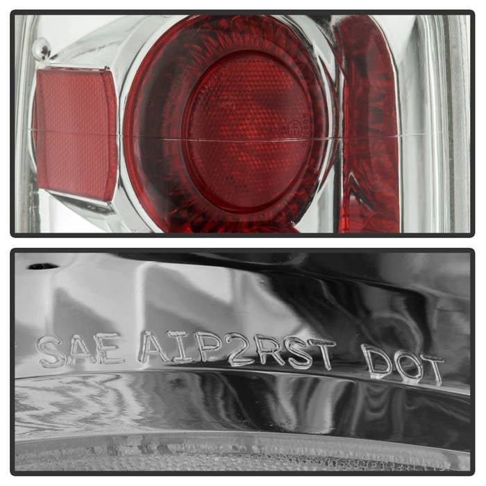 Ford Expedition 97-02 Euro Style Tail Lights - Chrome - Image 5
