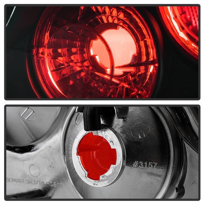 Ford Focus 00-04 4Dr Euro Style Tail Lights- Black - Image 5