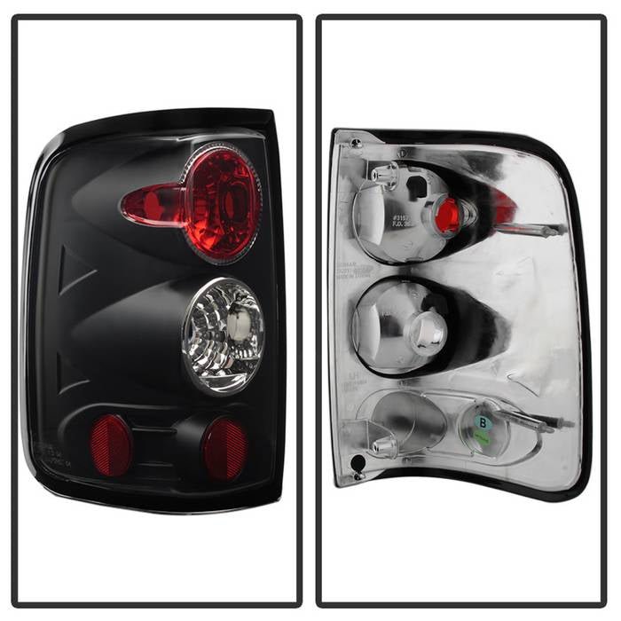 Ford F150 Styleside 04-08 Euro Style Tail Lights - Black - Image 2