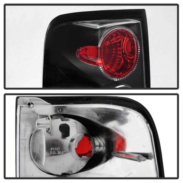 Ford F150 Styleside 04-08 Euro Style Tail Lights - Black - Image 4