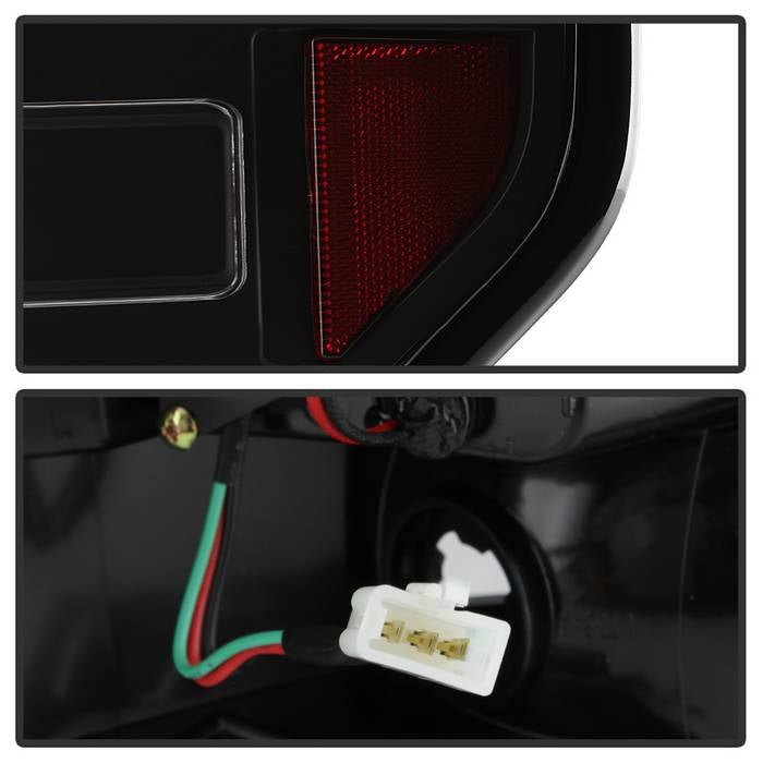 Ford F150 09-14 Version 2 Light Bar LED Tail Lights - Black - Image 5