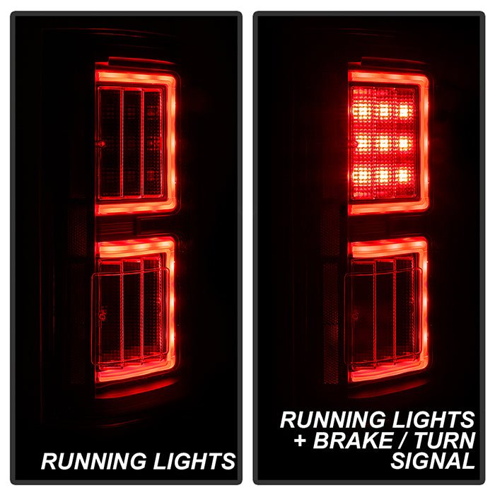 Ford F150 2015-2017 Light Bar LED Tail Lights - All Black - Image 11