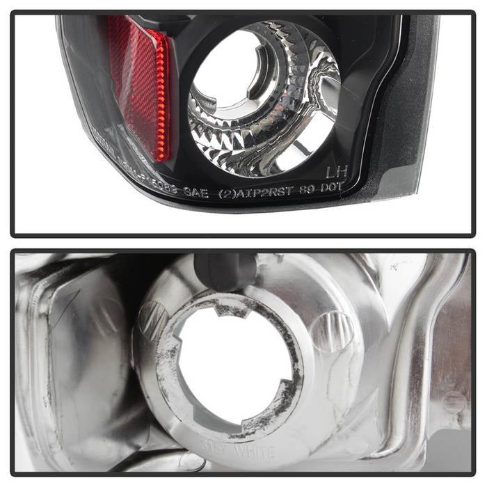 Ford F150 87-96 / Ford Bronco 88-96 Euro Style Tail Lights - Black - Image 4