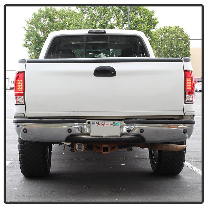 Ford F150 Styleside 97-03 / F250/350/450/550 Super Duty 99-07 LED Tail Lights - Red Clear - Image 10