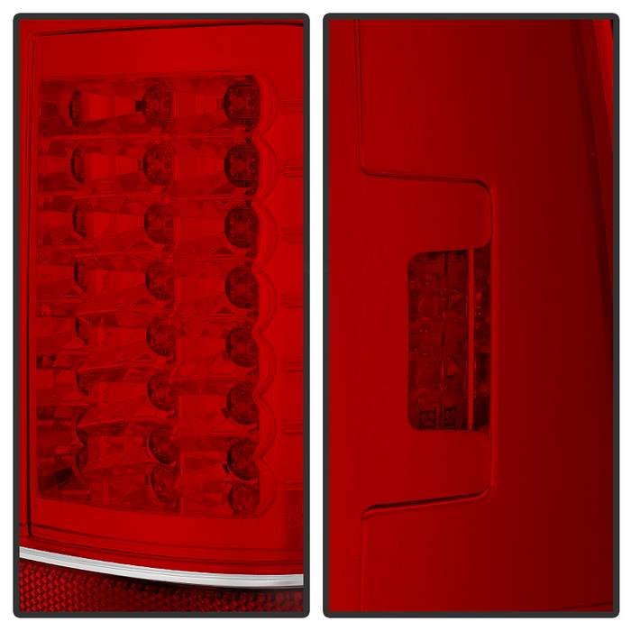 Ford F150 Styleside 97-03 / F250/350/450/550 Super Duty 99-07 LED Tail Lights - Red Clear - Image 4