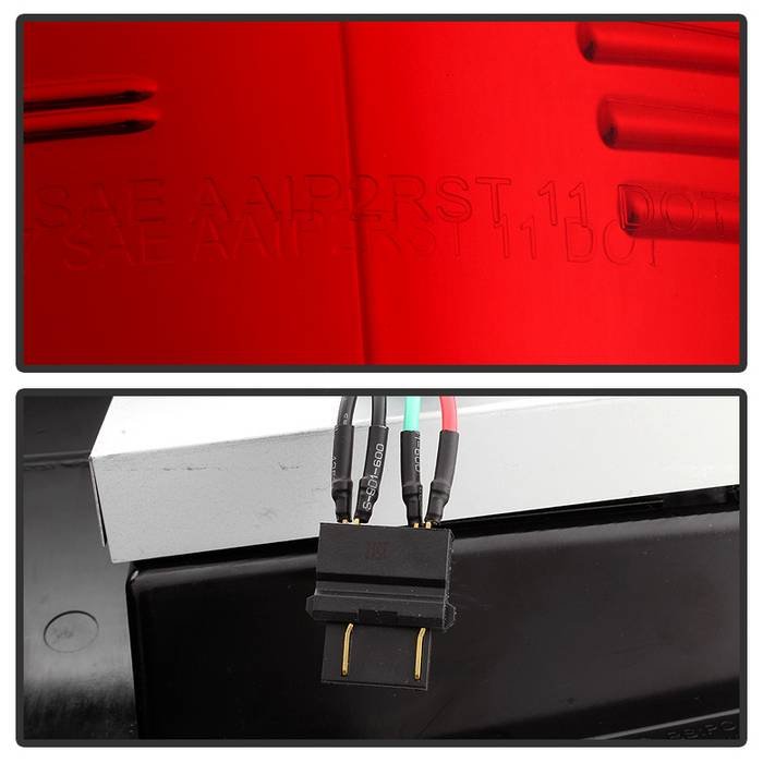 Ford F150 Styleside 97-03 / F250/350/450/550 Super Duty 99-07 LED Tail Lights - Red Clear - Image 5