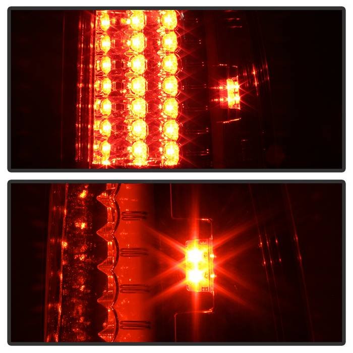 Ford F150 Styleside 97-03 / F250/350/450/550 Super Duty 99-07 LED Tail Lights - Red Clear - Image 6