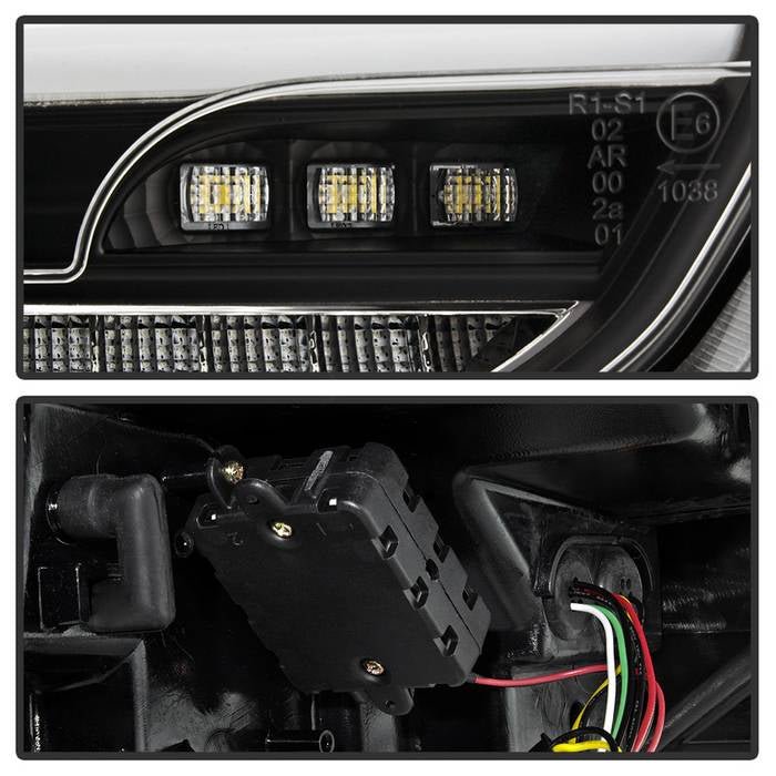 Ford Focus 15-17 Sequential LED Indicator LED Reverse LED Tail Lights - Black - Image 4