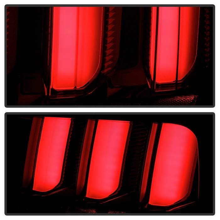 Ford Mustang 2005-2009 (White Light Bar) LED Tail Lights - Smoke - Image 7
