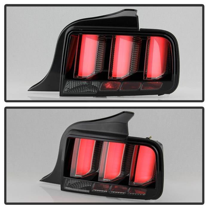 Ford Mustang 2005-2009 (White Light Bar) LED Tail Lights - Smoke - Image 8
