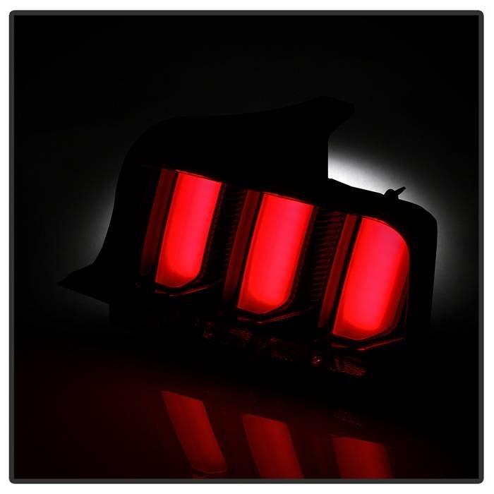 Ford Mustang 2005-2009 (Red Light Bar) LED Tail Lights - Smoke - Image 6