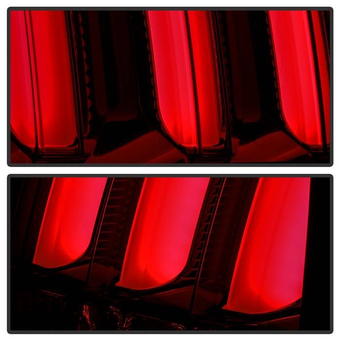 Ford Mustang 2005-2009 (Red Light Bar) LED Tail Lights - Smoke - Image 7