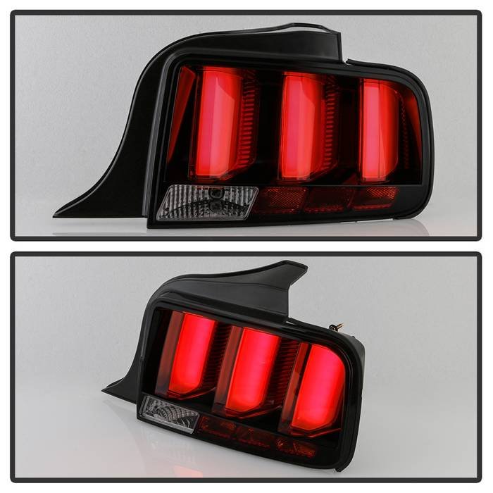 Ford Mustang 2005-2009 (Red Light Bar) LED Tail Lights - Smoke - Image 8