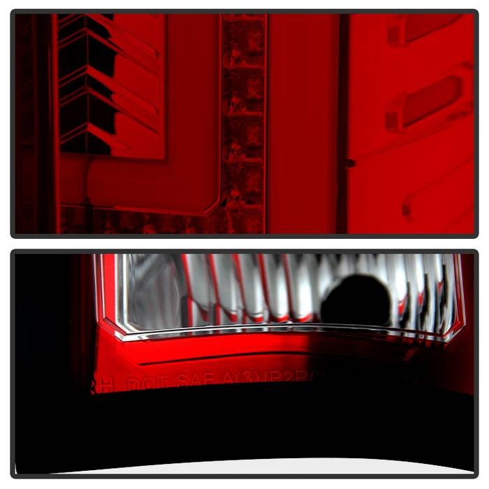 GMC Sierra 1500 14-18 2500HD/3500HD 15-19 LED Tail Lights - Red Clear - Image 3