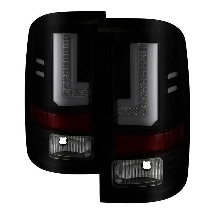 GMC Sierra 1500 2016-2018 Sierra 2500/3500 HD 2016-2019 LED Tail Lights - Black Smoke