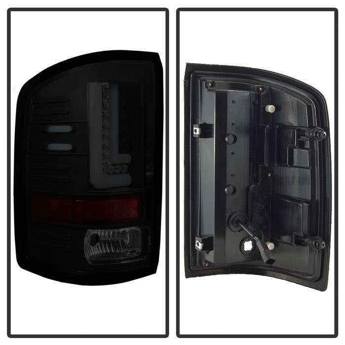 GMC Sierra 1500 2016-2018 Sierra 2500/3500 HD 2016-2019 LED Tail Lights - Black Smoke - Image 2