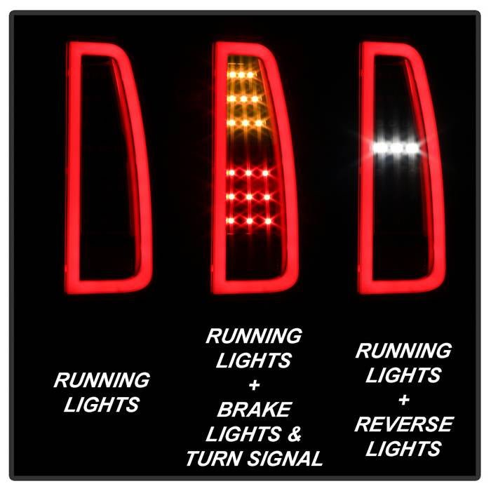 GMC Yukon 2015-2019/ Yukon XL 2015-2019 LED Tail Lights - Black - Image 9