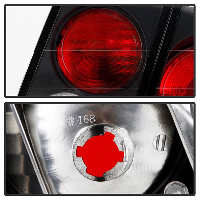 Honda Civic 01-05 4Dr Euro Style Tail Lights - Black - Image 4
