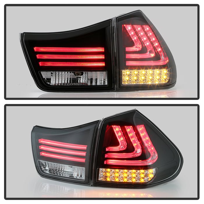 Lexus RX330 / RX350 04-09 LED Tail Lights - Black - Image 7