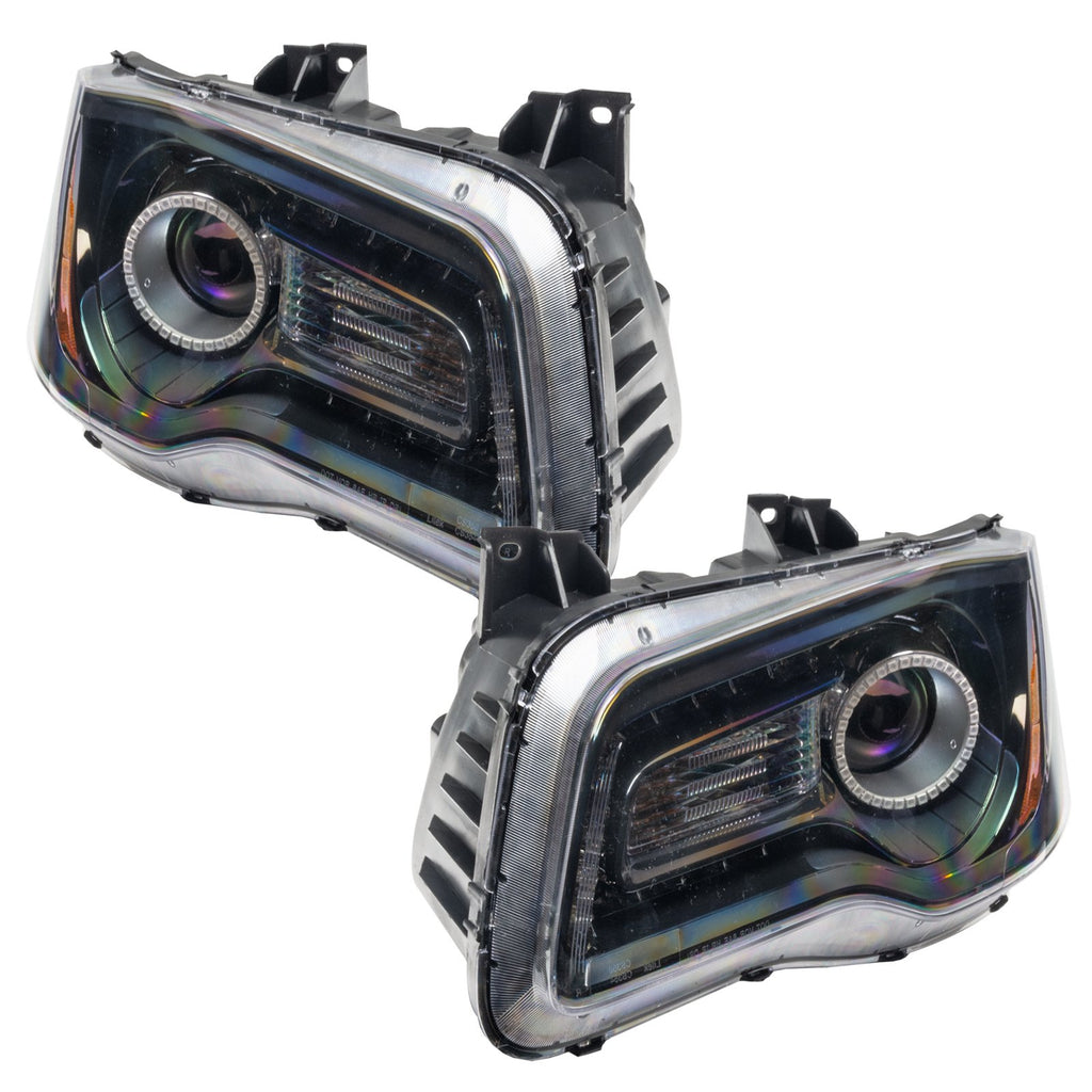 2011-2014 Chrysler 300c Non Hid Pre-assembled SMD Halo Headlights - Black Housing - Image 11