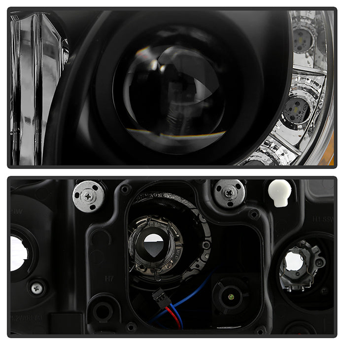 Audi A3 06-08 Projector Headlights Halogen Model Only - Black - Image 3