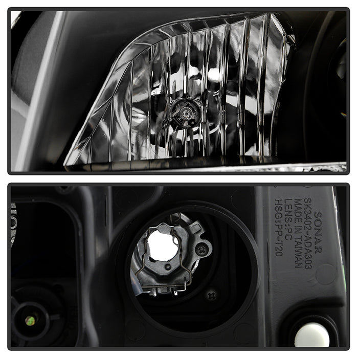 Audi A3 06-08 Projector Headlights Halogen Model Only - Black - Image 4