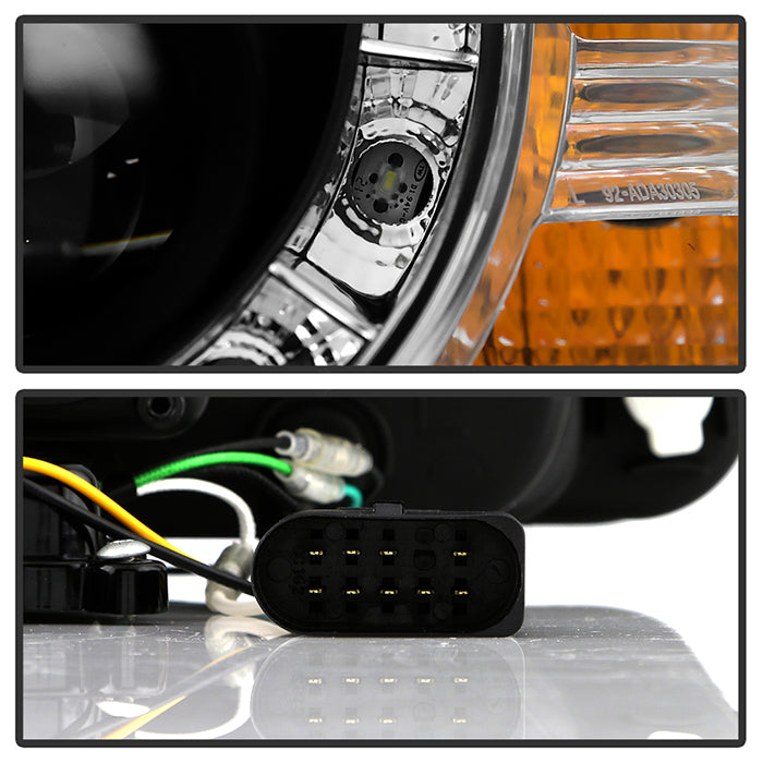 Audi A3 06-08 Projector Headlights Halogen Model Only - Black - Image 5