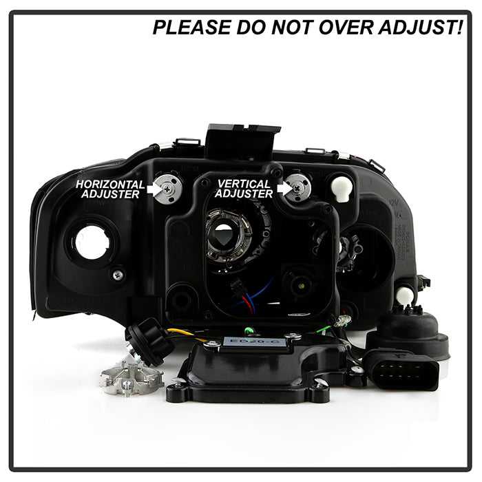 Audi A3 06-08 Projector Headlights Halogen Model Only - Black - Image 7