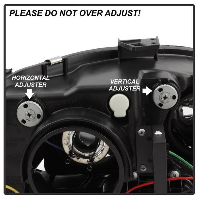 Audi A4 06-08 Projector Headlights Halogen Model Only - Black - Image 4