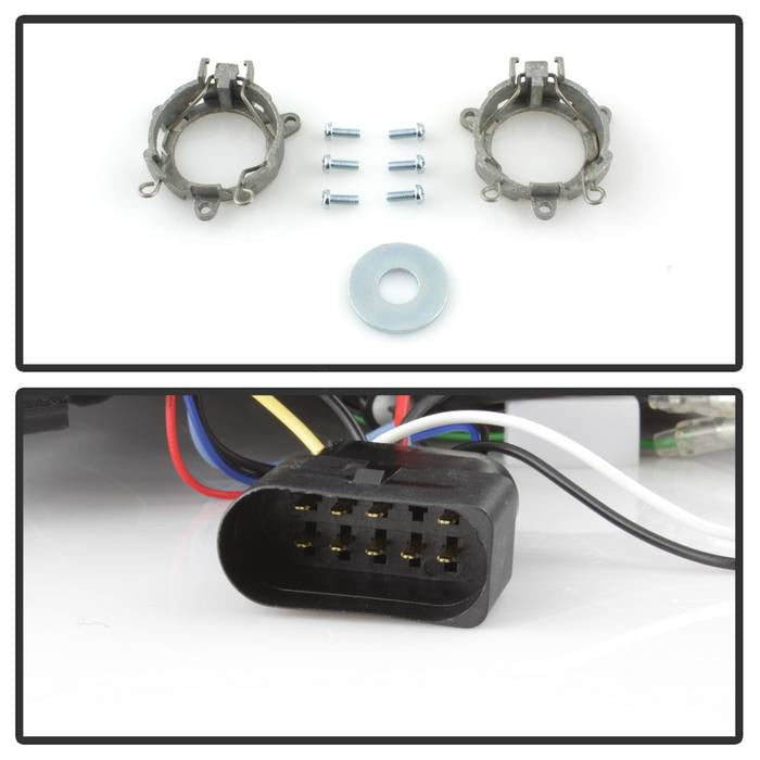 Audi A4 06-08 Projector Headlights Halogen Model Only - Black - Image 5