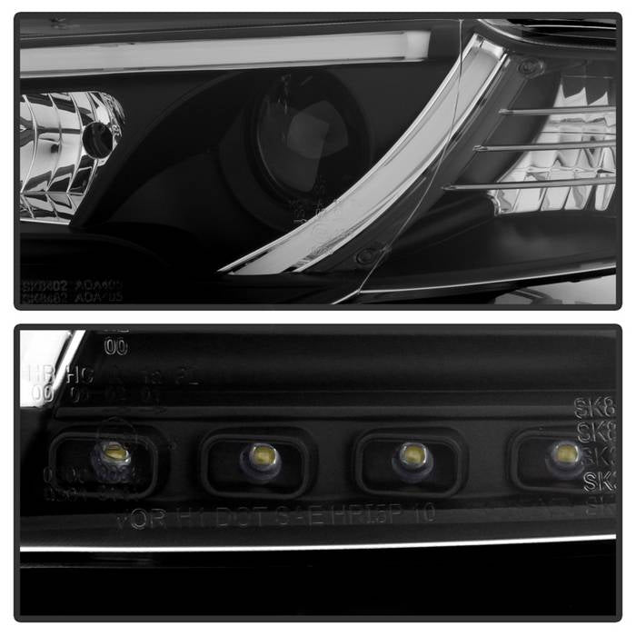 Audi A4 06-08 Projector Headlights Halogen Model Only -Black - Image 3
