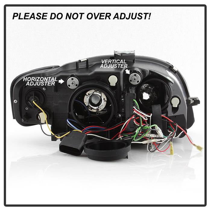 Audi A4 06-08 Projector Headlights Halogen Model Only -Black - Image 5