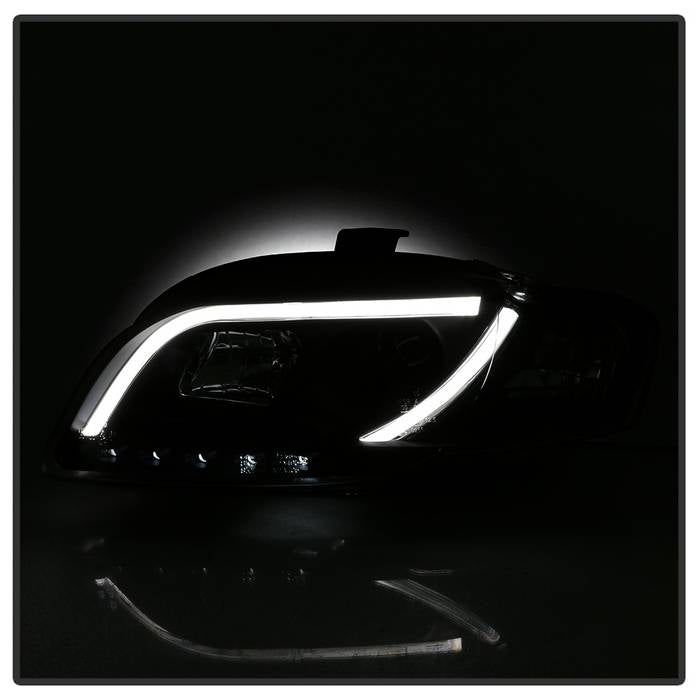 Audi A4 06-08 Projector Headlights Halogen Model Only -Black - Image 6