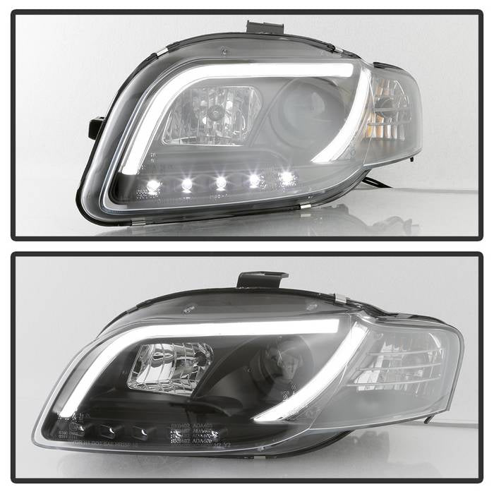 Audi A4 06-08 Projector Headlights Halogen Model Only -Black - Image 8