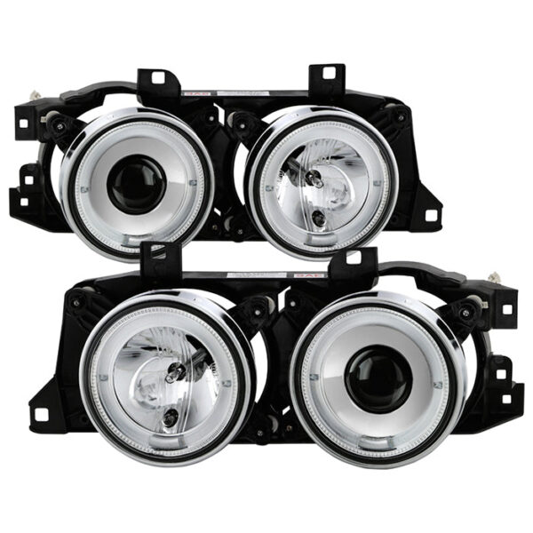 BMW E34 5-Series 89-94 / BMW E32 7-Series 88-92 Projector Headlights - Chrome