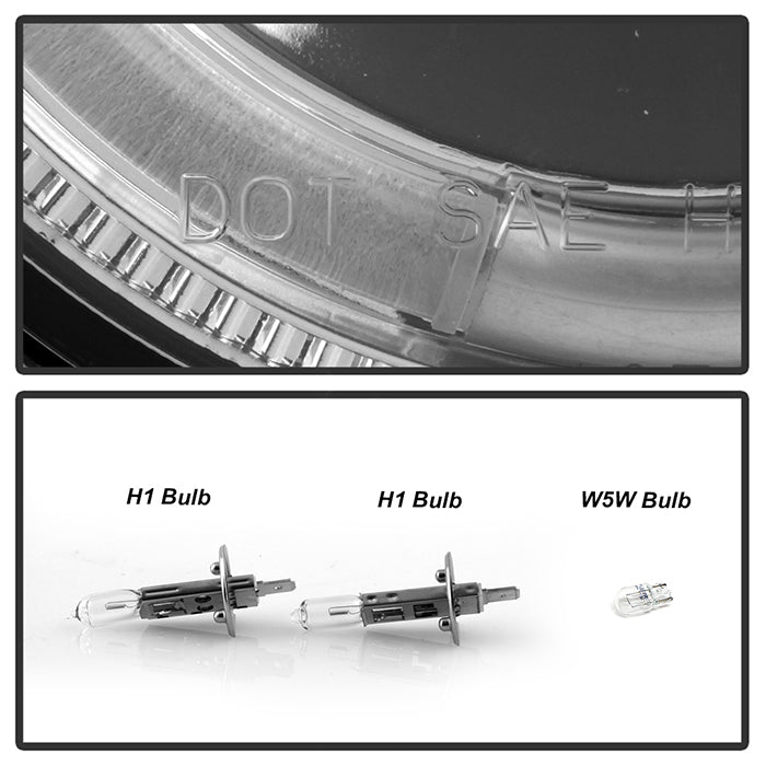 BMW E34 5-Series 89-94 / BMW E32 7-Series 88-92 Projector Headlights - Chrome - Image 6