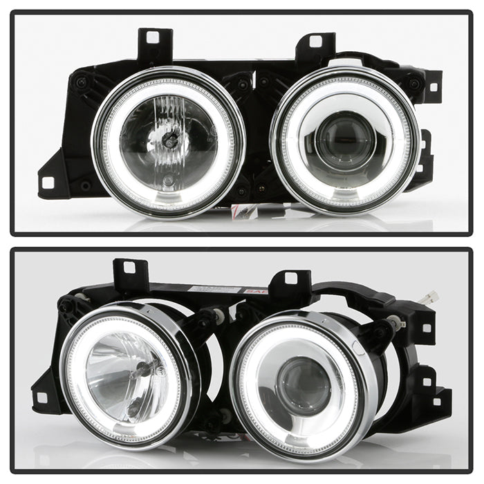 BMW E34 5-Series 89-94 / BMW E32 7-Series 88-92 Projector Headlights - Chrome - Image 9