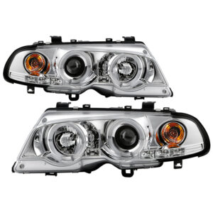 BMW E46 3-Series 00-03 2DR / M3 01-06 2DR 1PC Projector Headlights -Chrome
