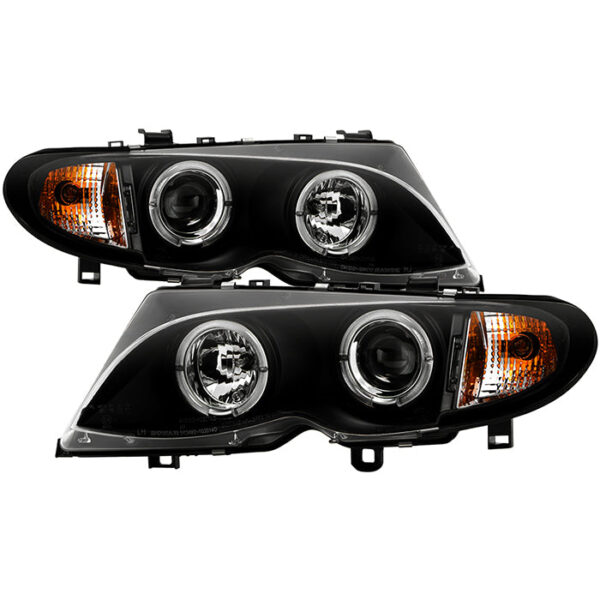 BMW E46 3-Series 02-05 4DR Projector Headlights 1PC- Black