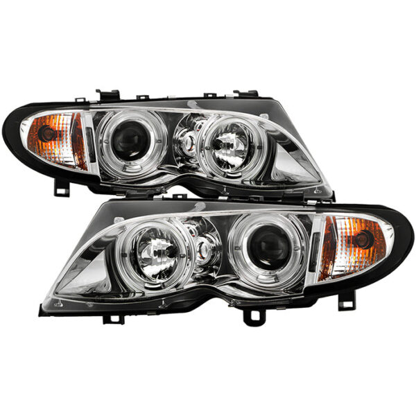 BMW E46 3-Series 02-05 4DR Projector Headlights 1PC - Chrome