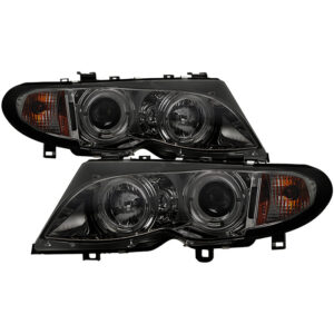 BMW E46 3-Series 02-05 4DR Projector Headlights 1PC - Smoke