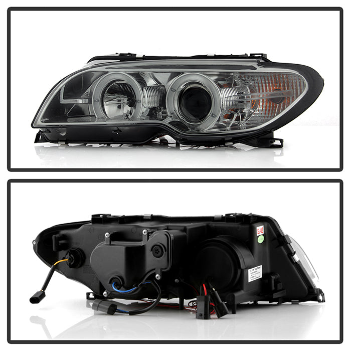 BMW E46 3-Series 04-06 2 DR Projector Headlight - Smoke - Image 2