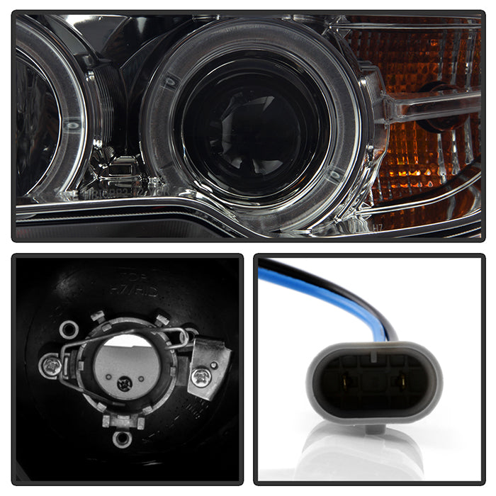 BMW E46 3-Series 04-06 2 DR Projector Headlight - Smoke - Image 3