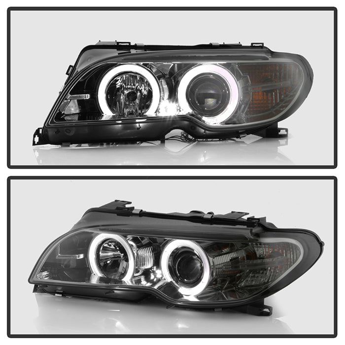 BMW E46 3-Series 04-06 2 DR Projector Headlight - Smoke - Image 9