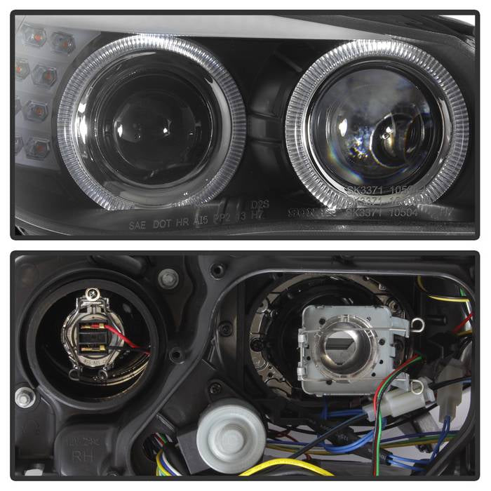 BMW E60 5 Series 08-10 Projector Headlights - Black - Image 3