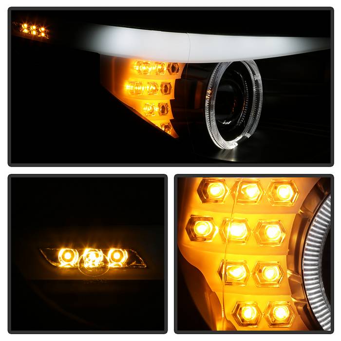 BMW E60 5 Series 08-10 Projector Headlights - Black - Image 7