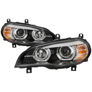 BMW X5 E70 2007-2010 Projector Headlights - Black
