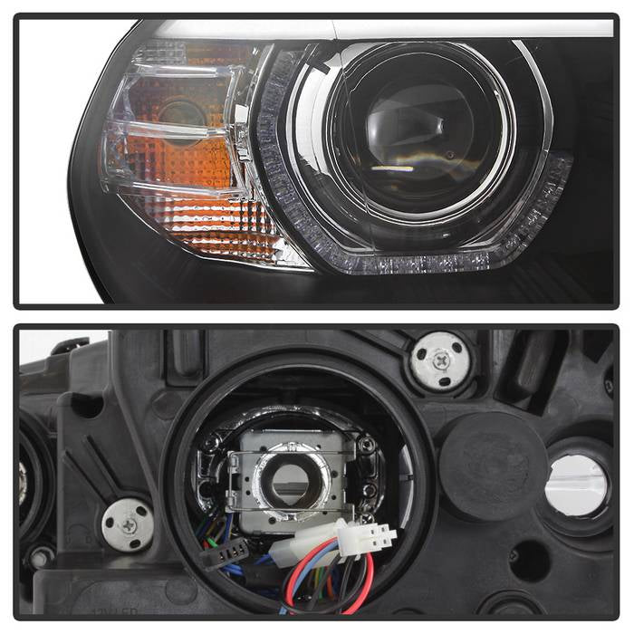 BMW X5 E70 2007-2010 Projector Headlights - Black - Image 3