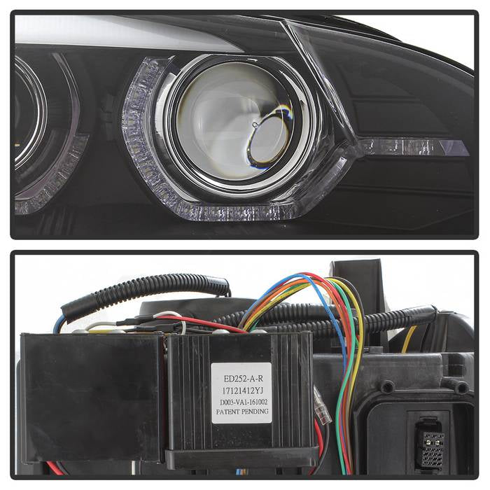 BMW X5 E70 2007-2010 Projector Headlights - Black - Image 4